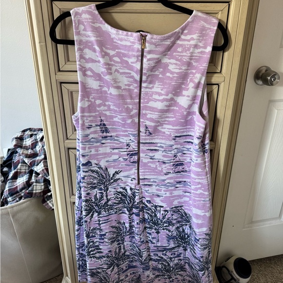 Lilly Pulitzer Lavender and White Sleeveless Dress - Picture 2 of 2